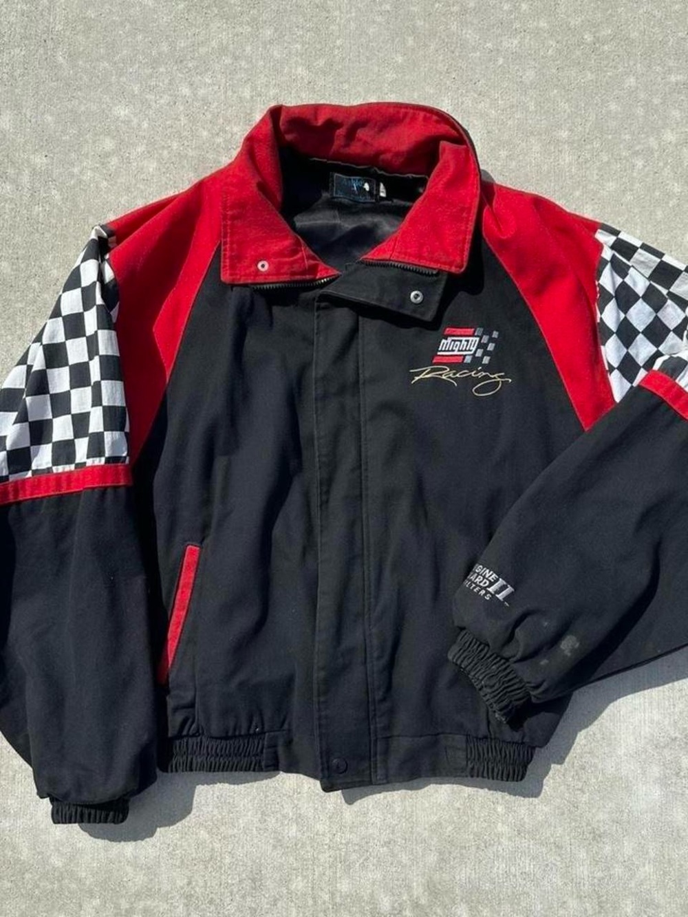 Mighty Racing Men's Black & Red Racing Jacket